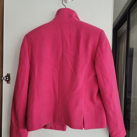 Attractive pink wool open front jacket - Picture 3 of 5